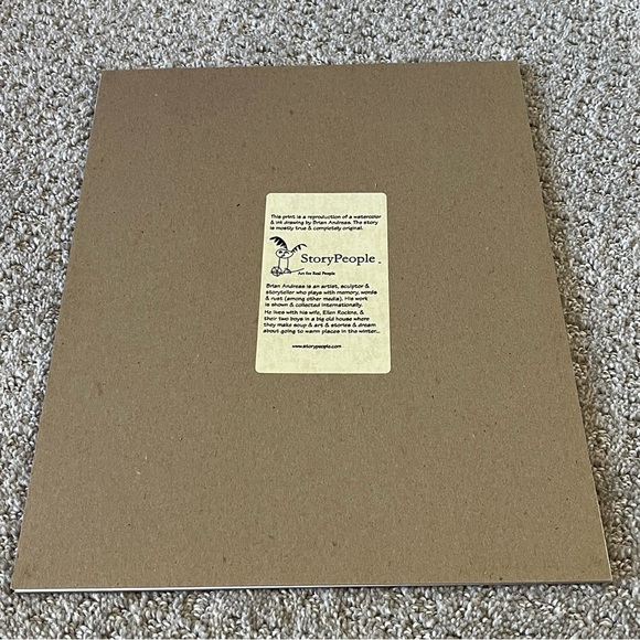 Brian Andreas Story People Matted Print Signed "Run Proud” Whimsy 11 x 14 - 1995 - Picture 5 of 7